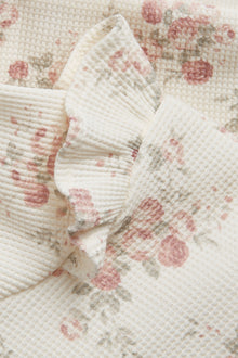 Baby white floral sweatshirt