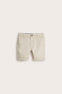 Kids´ beige woven shorts
