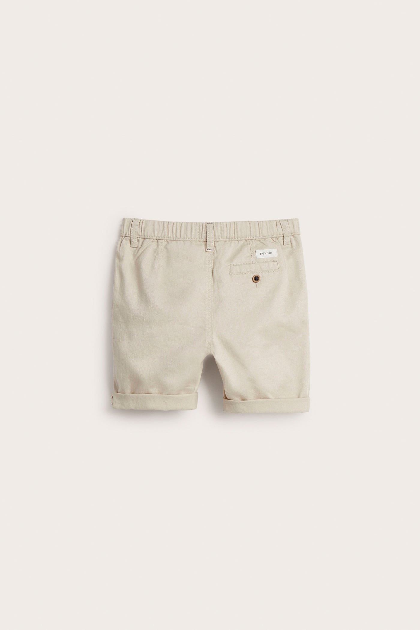 Kids´ beige woven shorts