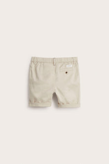 Kids´ beige woven shorts