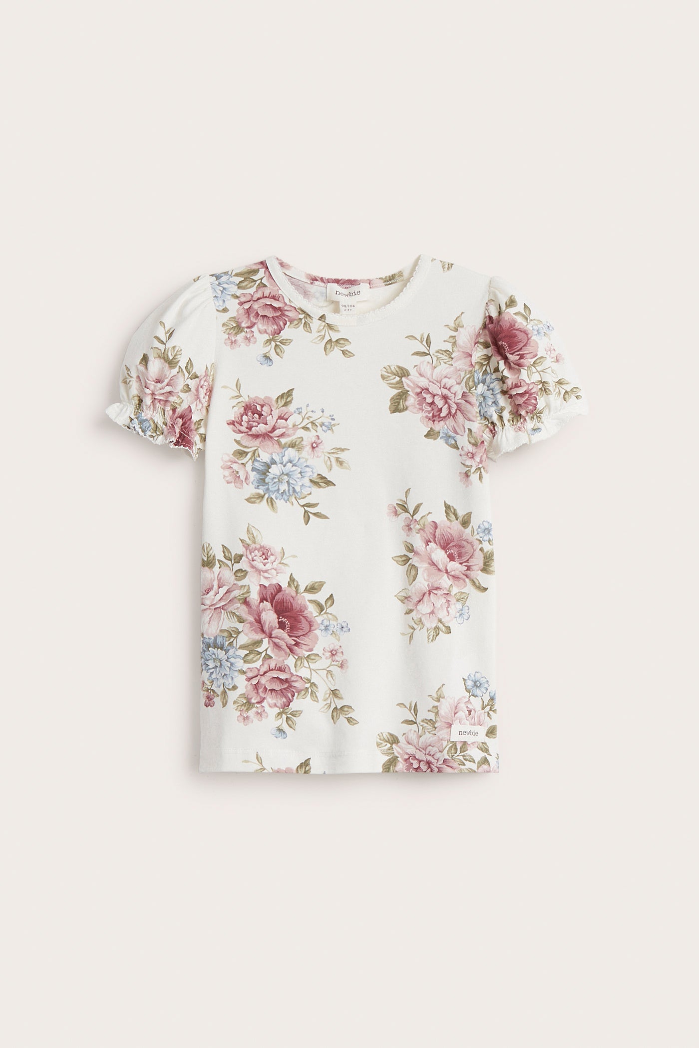 Kids' white floral top