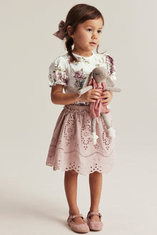 Kids' white floral top