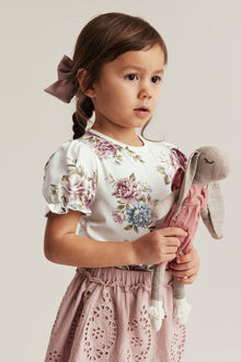 Kids' white floral top