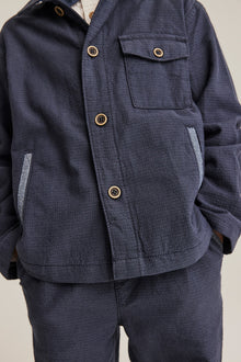 Kids' dark blue overshirt