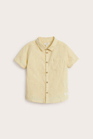 Kids' yellow short-sleeved shirt