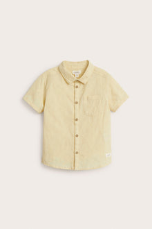 Kids' yellow short-sleeved shirt