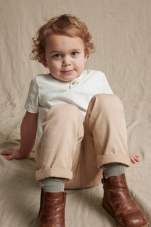 Kids' white basic t-shirt