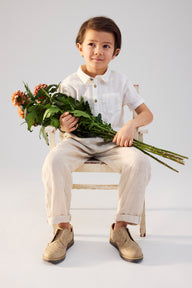 Baby & kids' white short-sleeved shirt