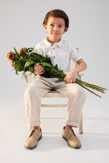 Baby & kids' white short-sleeved shirt