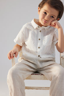 Baby & kids' white short-sleeved shirt