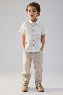 Baby & kids' white short-sleeved shirt