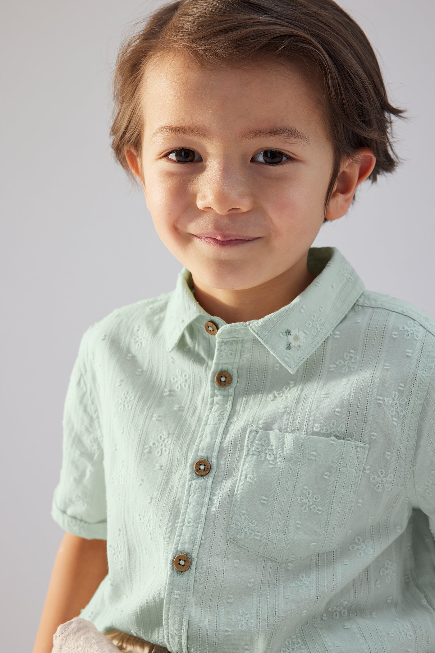 Baby & kids' green short-sleeve shirt