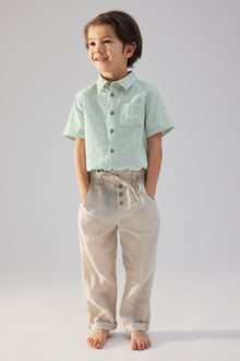 Baby & kids' green short-sleeve shirt