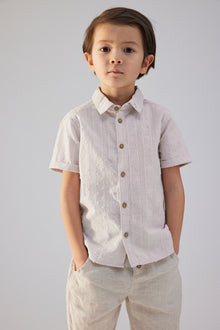 Baby & kids' purple short-sleeved shirt