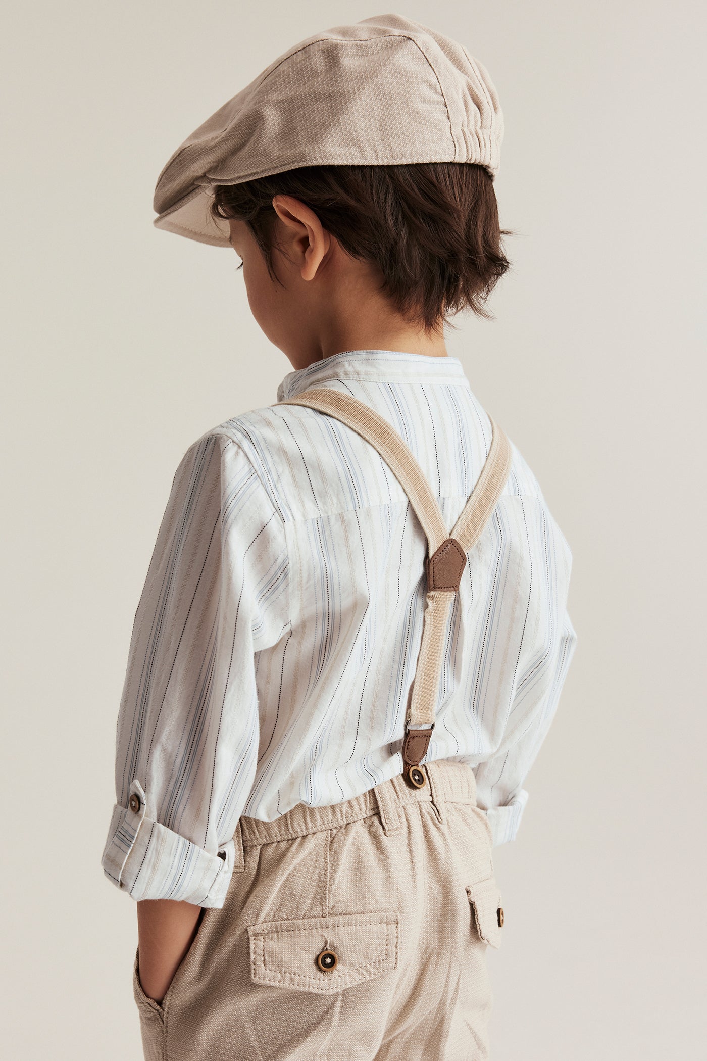 Kids´ striped grandad shirt