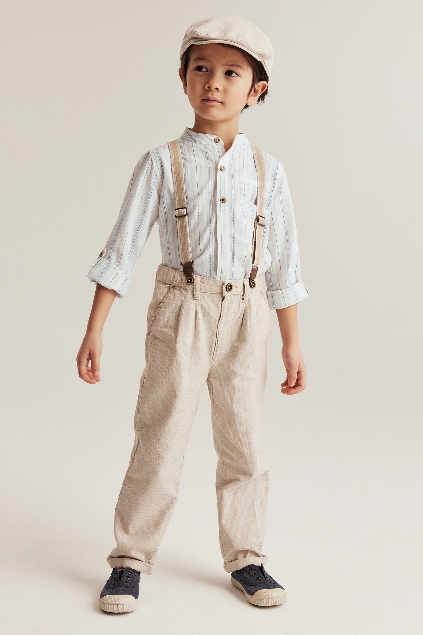Kids´ striped grandad shirt