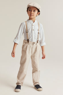 Kids´ striped grandad shirt