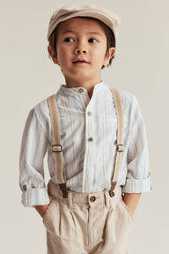 Kids´ striped grandad shirt