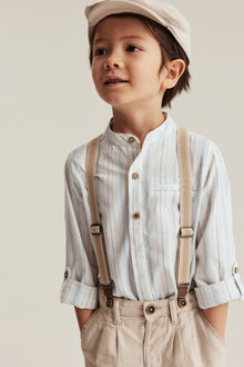 Kids´ striped grandad shirt