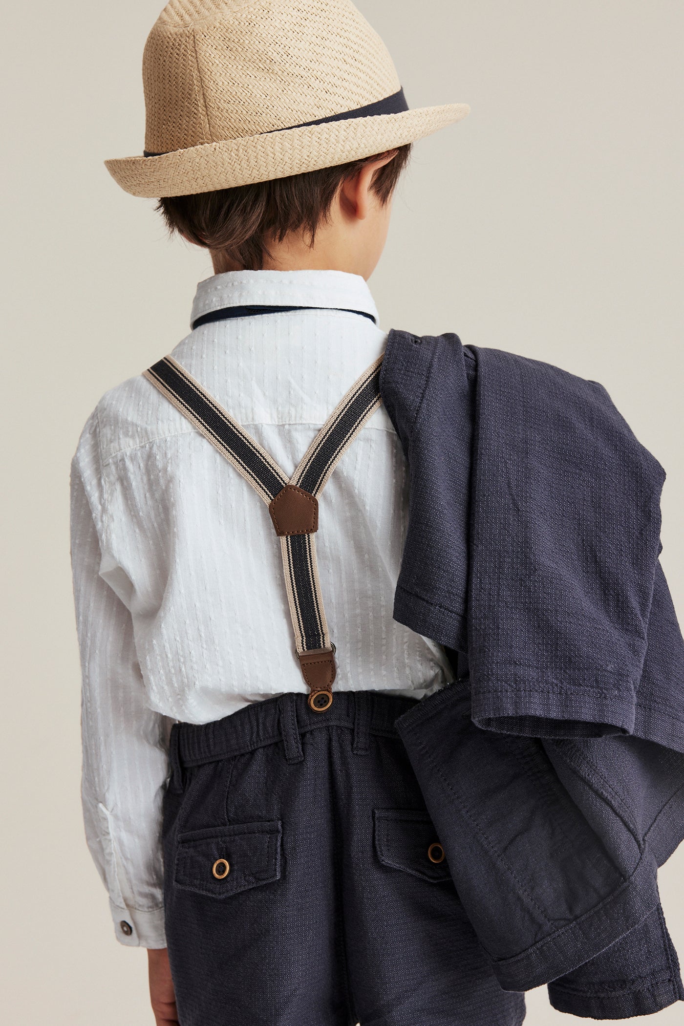 Kids' white shirt with bow