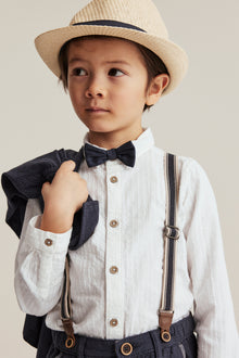 Kids' white shirt with bow