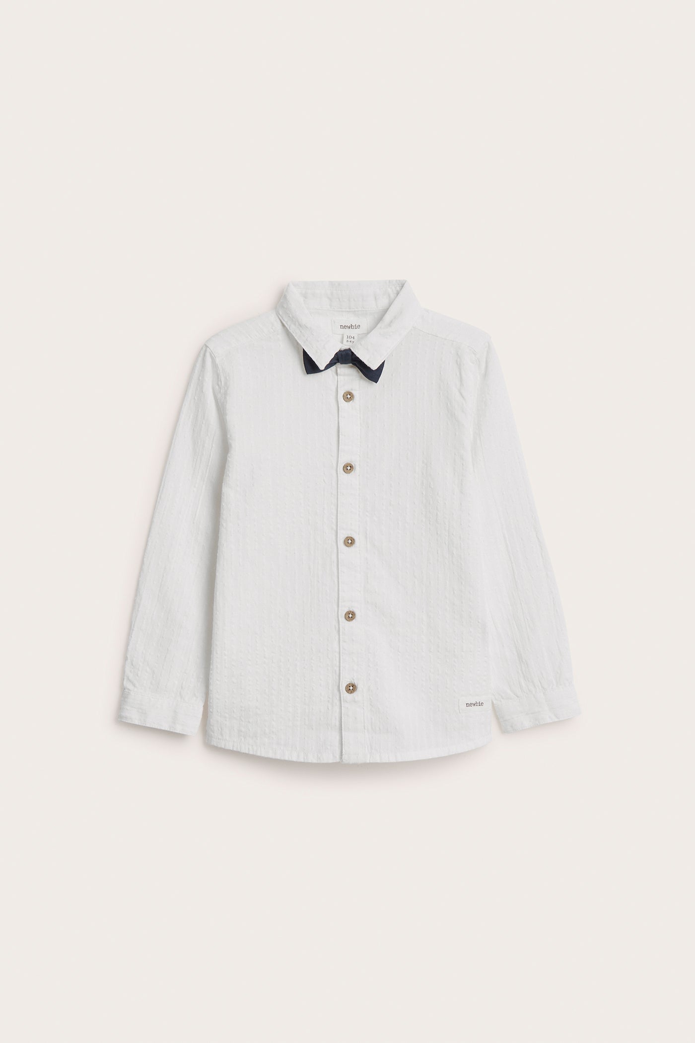 Kids' white shirt with bow