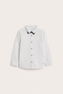 Kids' white shirt with bow