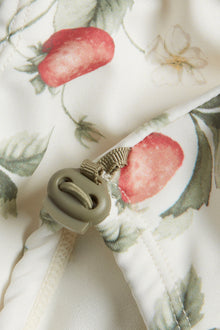 Baby white strawberry swim nappy