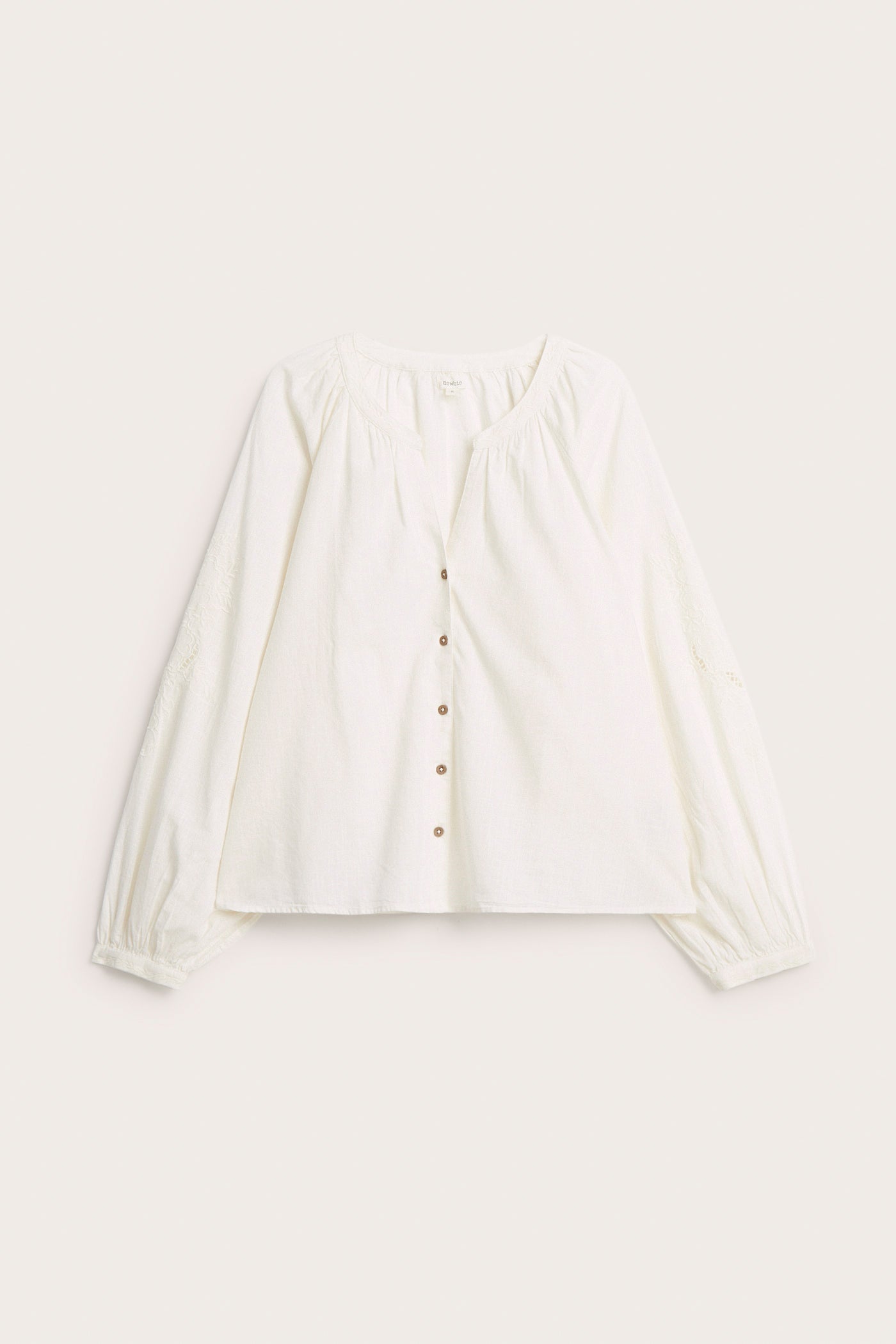 Women's white embroidery blouse