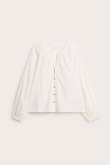 Women's white embroidery blouse