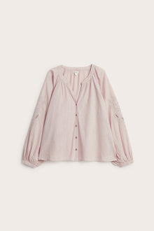 Women's pink embroidery blouse