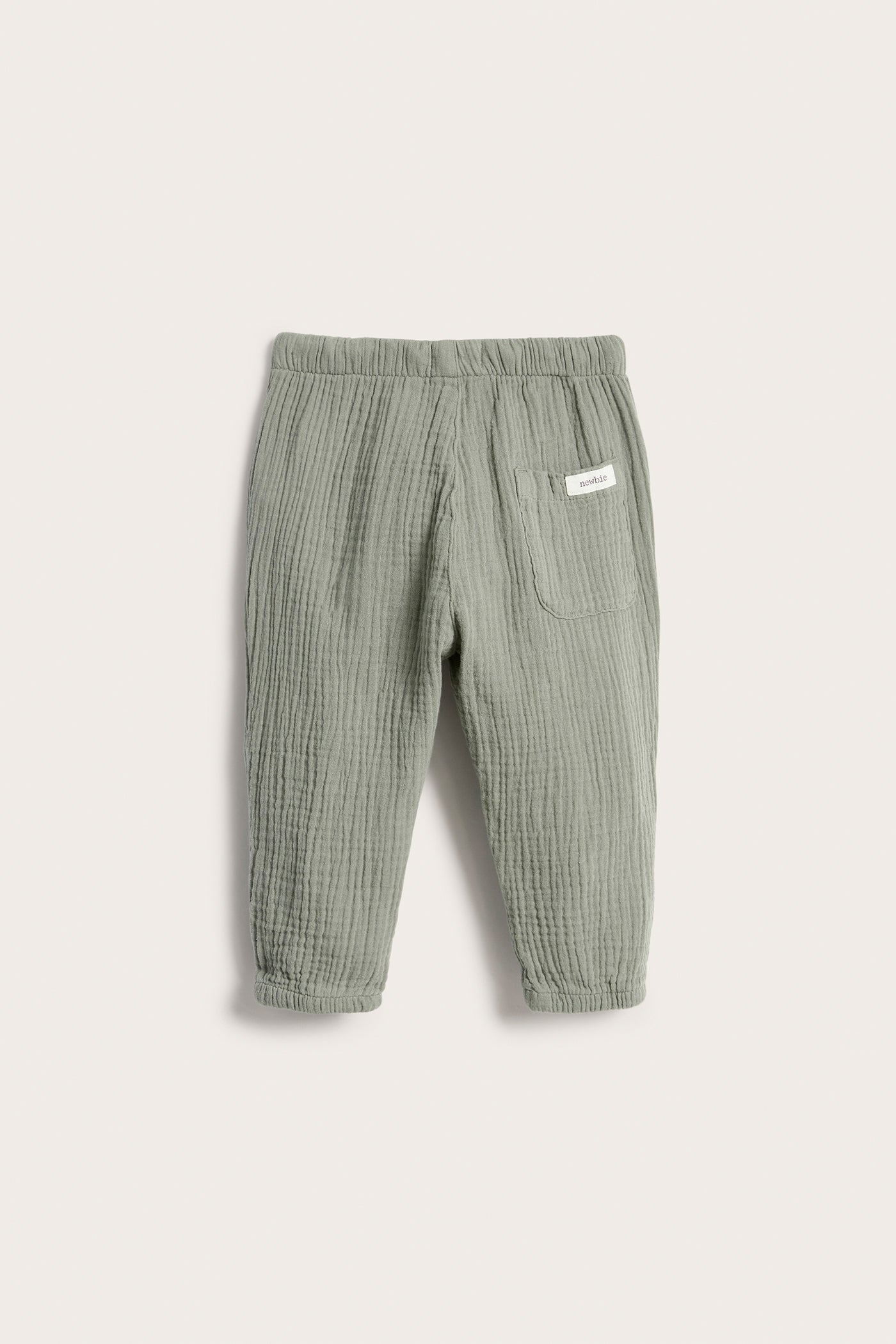 Baby green muslin trousers