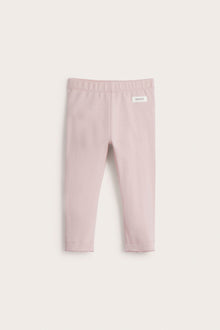 Baby pink leggings with ruffles
