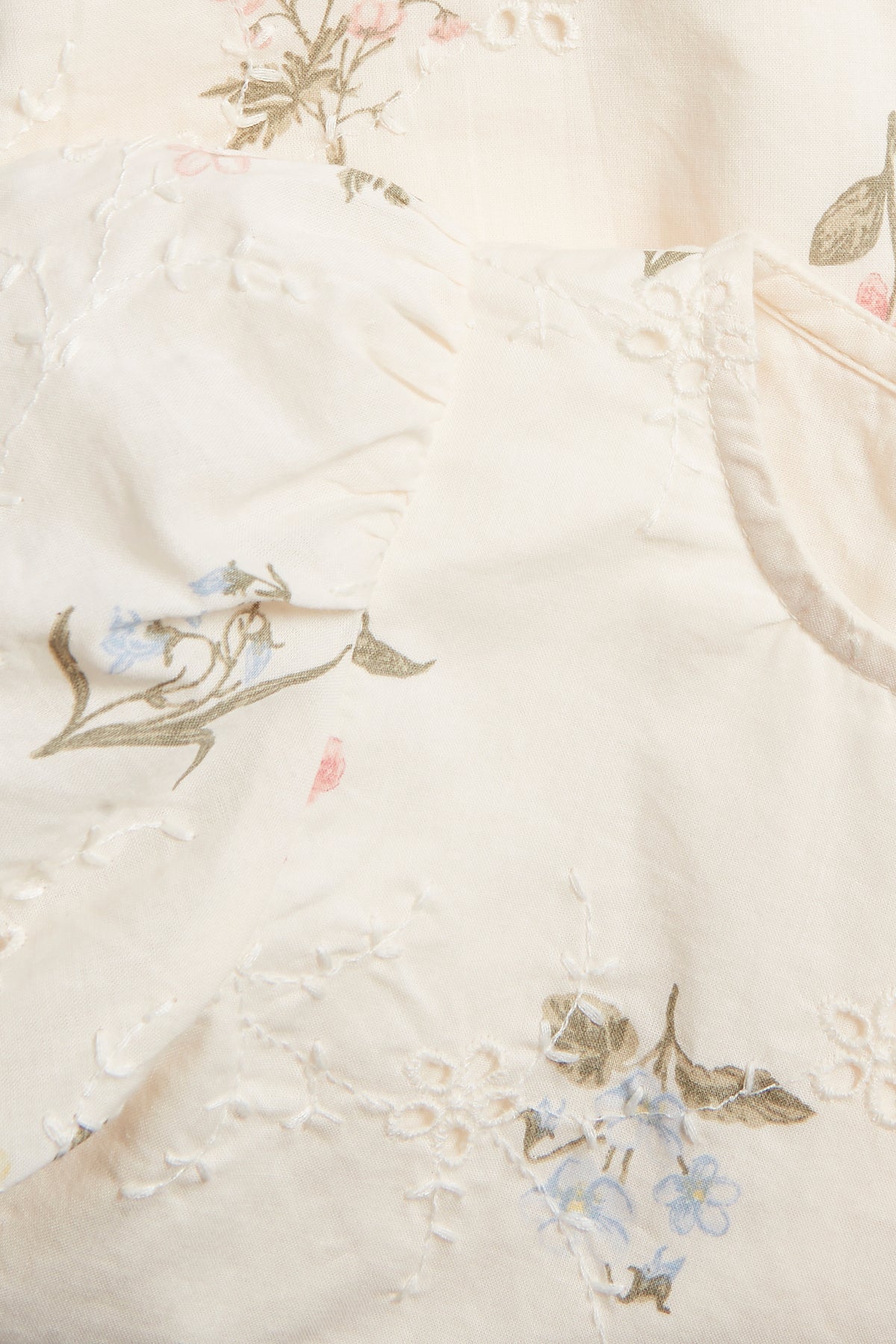 Baby white floral broderie anglaise dress