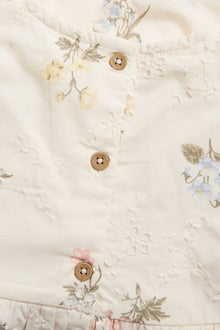 Baby white floral broderie anglaise dress