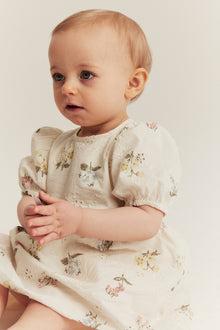 Baby white floral broderie anglaise dress