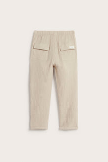 Kids´ beige muslin trousers