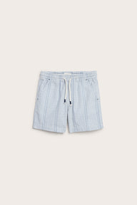 Kids´ blue checked shorts