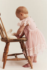 Baby pink mesh dress