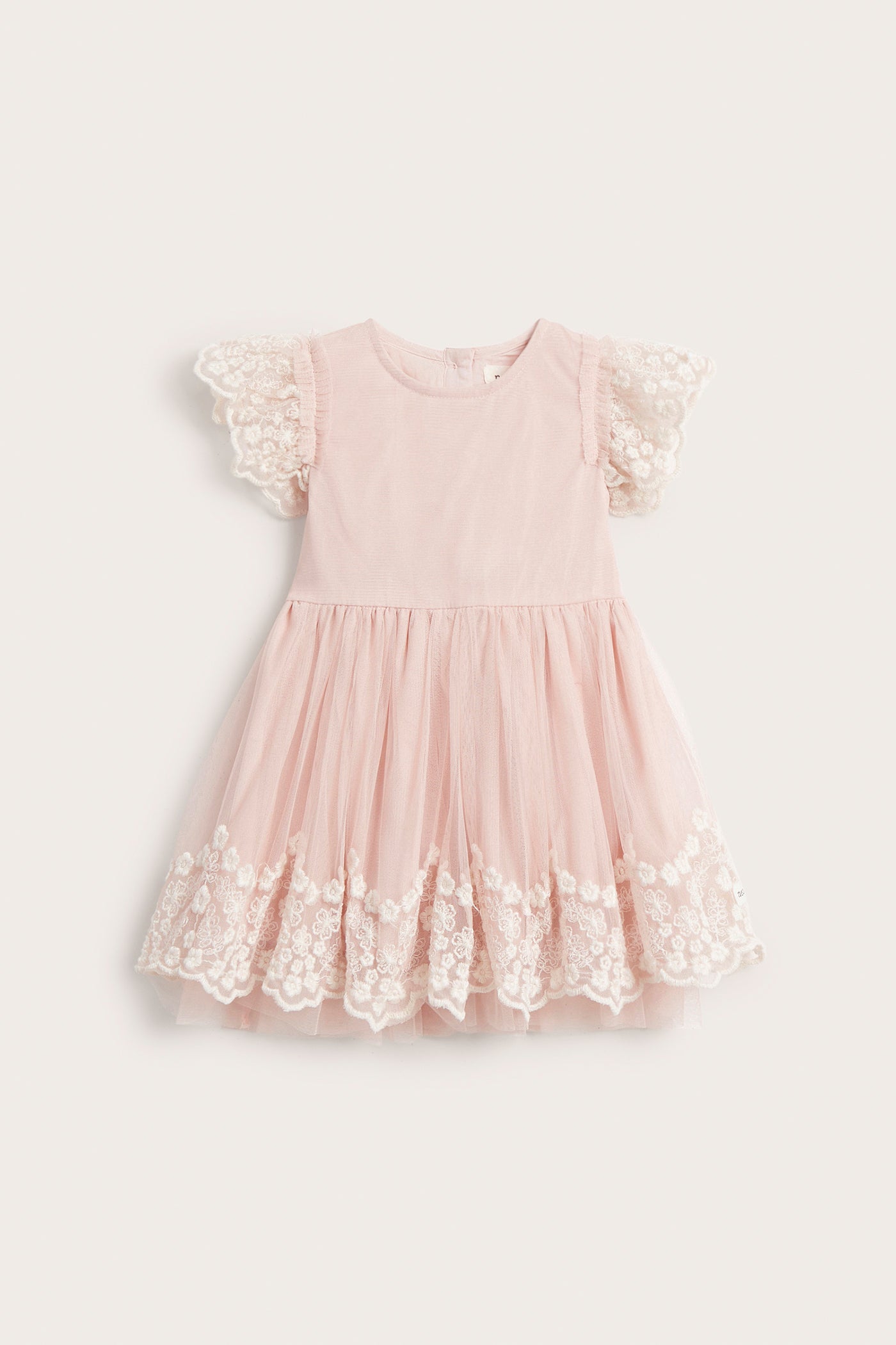 Baby pink mesh dress