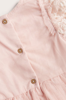 Baby pink mesh dress