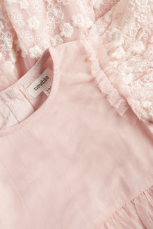 Kids´ pink mesh dress
