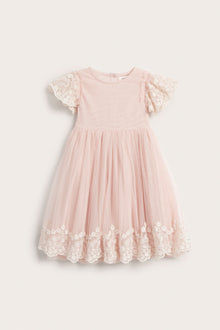 Kids´ pink mesh dress