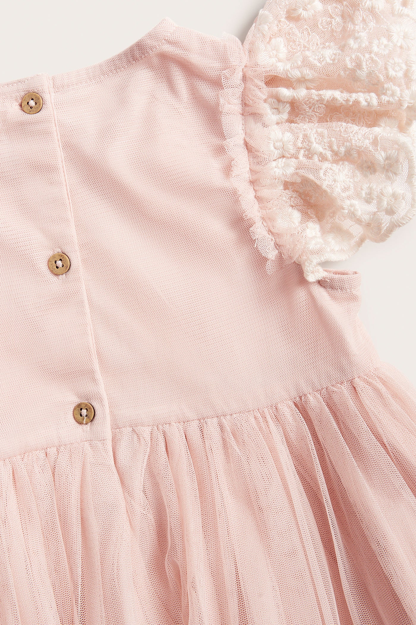 Kids´ pink mesh dress