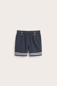 Kids' woven blue shorts