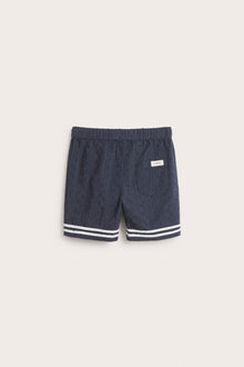 Kids' woven blue shorts