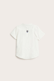 Kids white grandad shirt