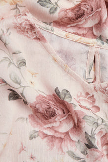 Kids' pink floral beach dress