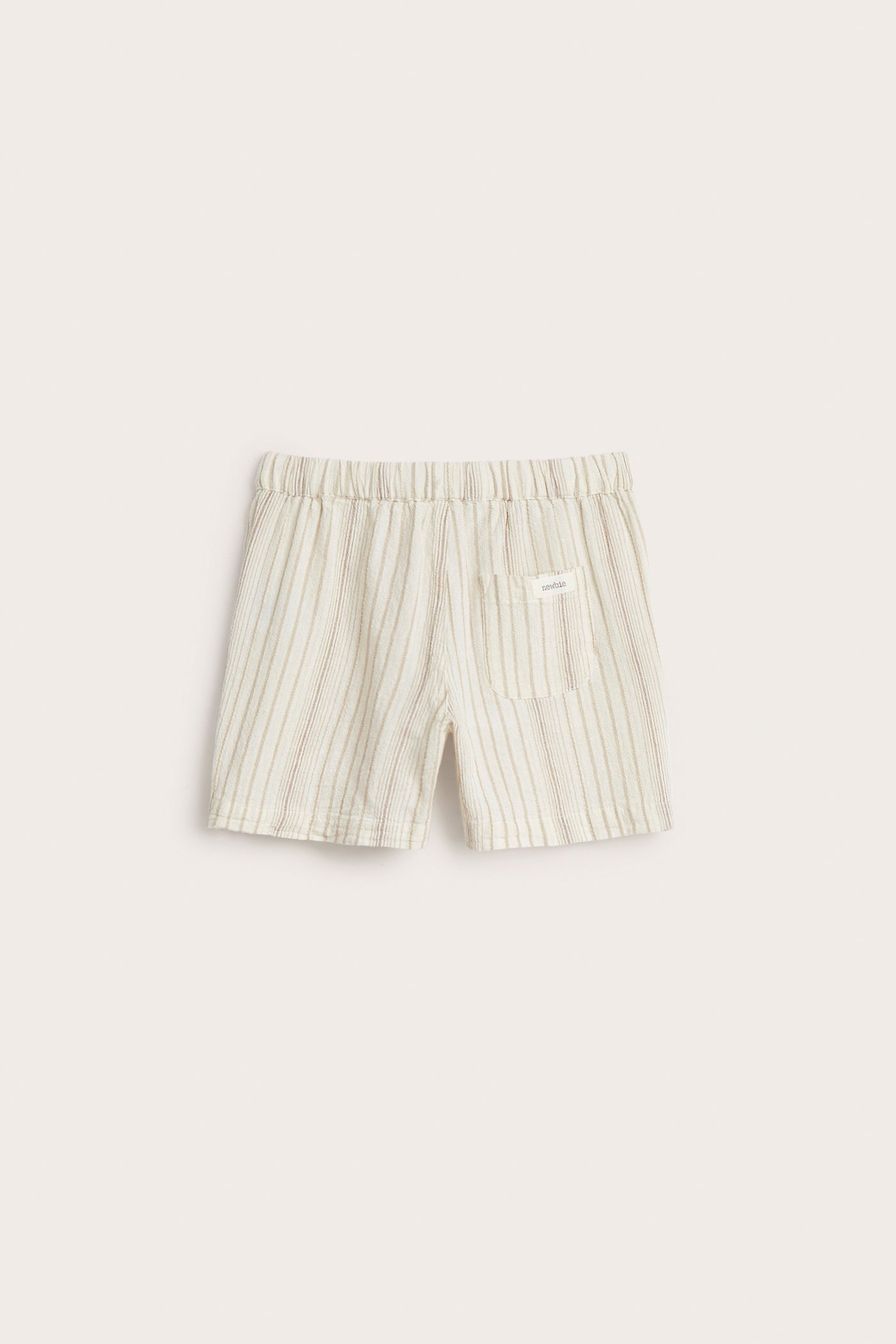 Kids' white striped shorts