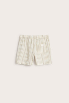 Kids' white striped shorts